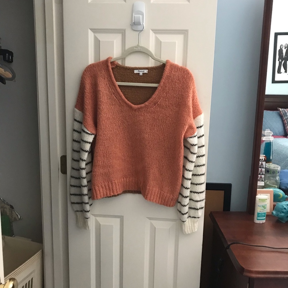Madewell Color block sweater
